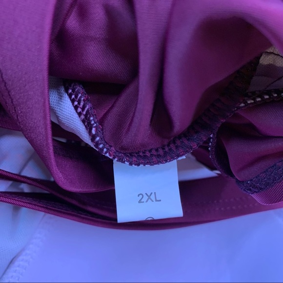 NWT One Piece Swimsuit- Plum Color - Tummy Control - 2XL - Picture 7 of 7